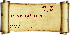 Tokaji Pólika névjegykártya